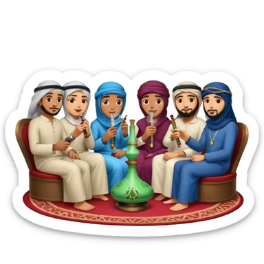 De árabes fumando sticker