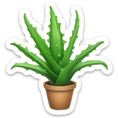 Plant aloe vera sticker