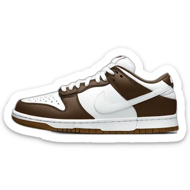 Nike dunk low drak and White sticker