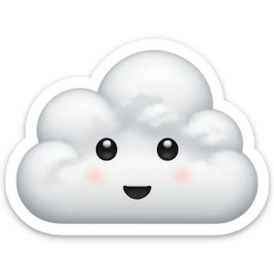 comic think cloud with three dots, no text sticker