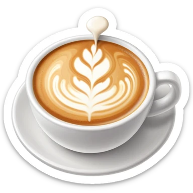 latte art sticker