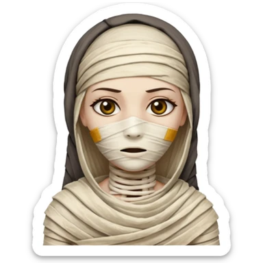 mummy girl sticker
