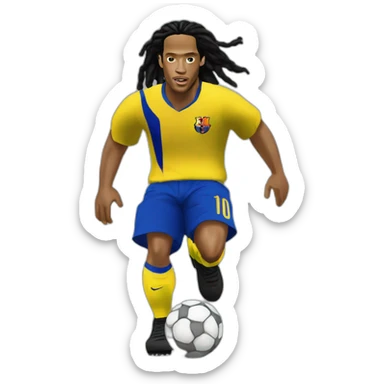ronaldinho dribling sticker
