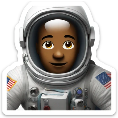 Astronaut in space sticker