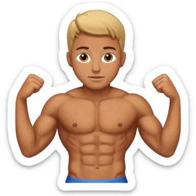 6 pack abs sticker