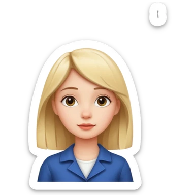 A girl looking at Eiffel Tower sticker