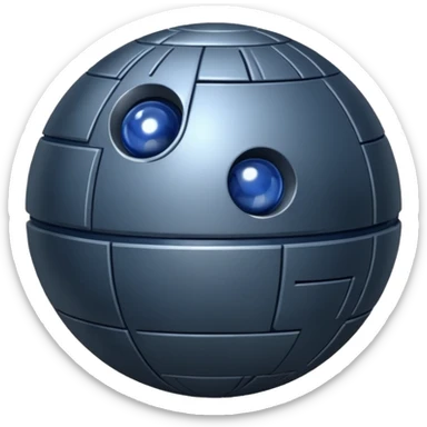 blueberry death star sticker