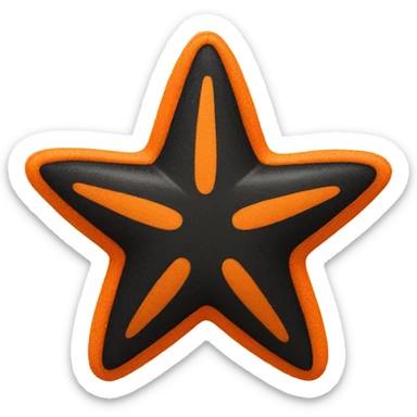 orange star toy sticker