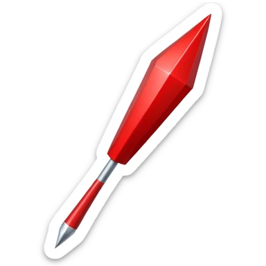 Une flèche rouge qui pointe vers le haut sticker