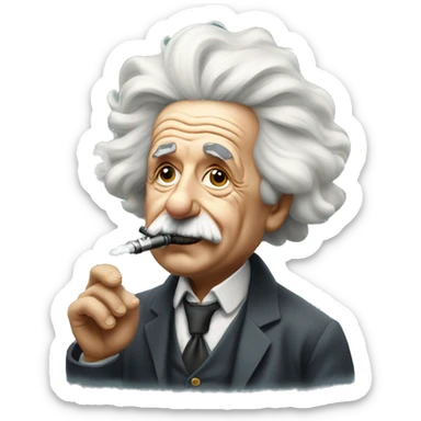 Albert Einstein Vaping sticker