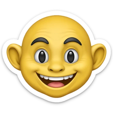 Troll face emoji sticker