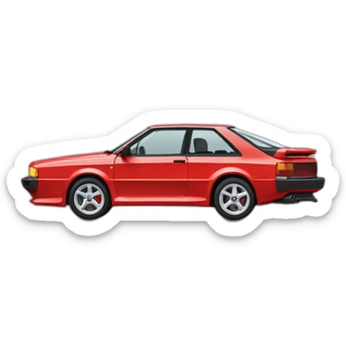 Audi Quattro s2 sticker