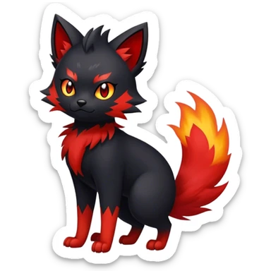 Litten-Zorua-hybrid full body sticker