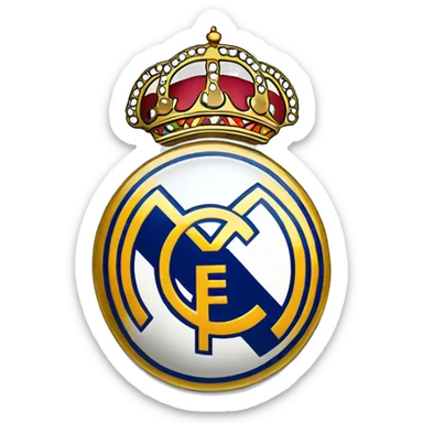 Real Madrid logo sticker