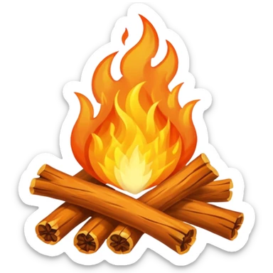 simple bonfire  sticker