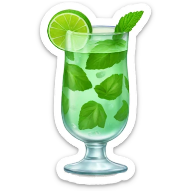 mojito in fancy glass sticker