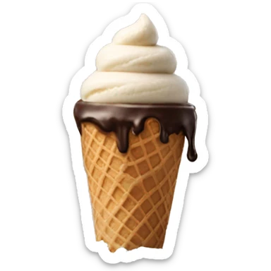 Two scoops of ice cream and the Washington monument in between  sticker