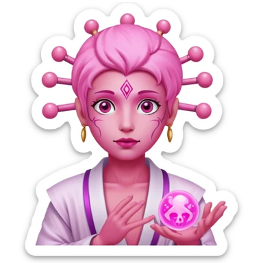 AI astrologer pink sticker