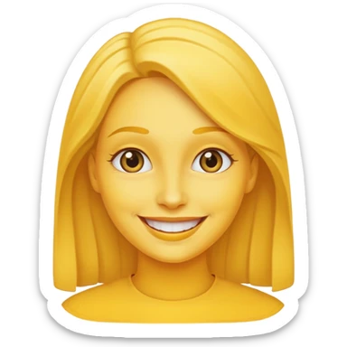 Nake the yellow woman from WhatsApp sticker