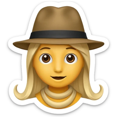 Fait une personne avec un chapeau de fête  sticker