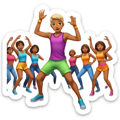 danse boite de nuit  sticker