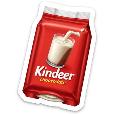 Le chocolat au lait Kinder  sticker