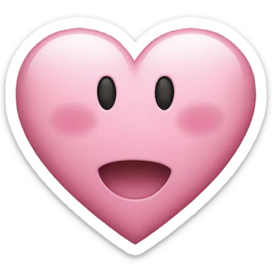pink heart sticker