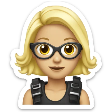 Scuba Girl Blonde sticker