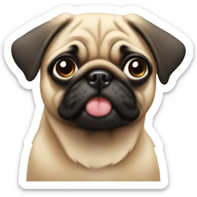 Fawn pug sticker