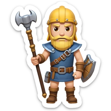 A Mechanic ''TOOL'' In A Clash Of Clans and medival Aesthetic  sticker