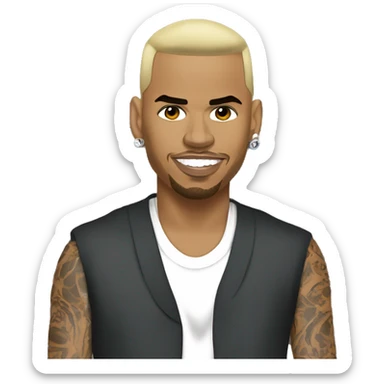 Chris brown sticker