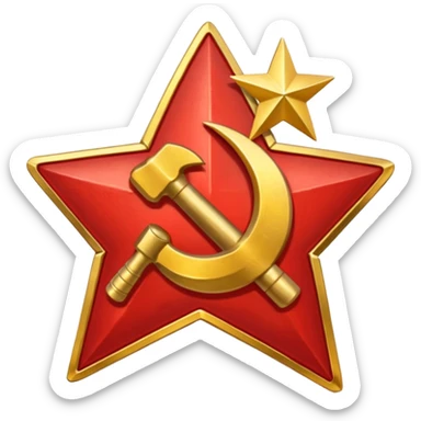 hammer and sickle sticker
