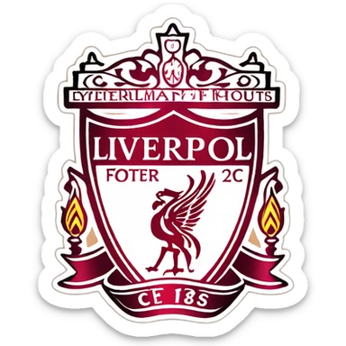 Fc liverpool logo sticker