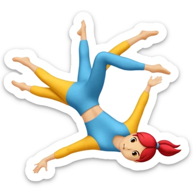 Acrobacias aereas en tela  sticker