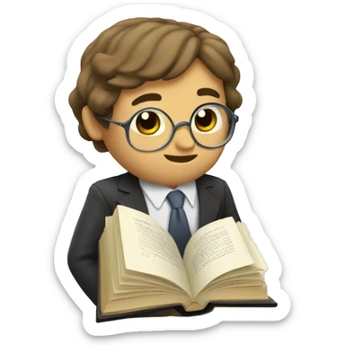 cute law textbook sticker