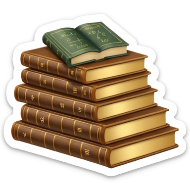 make a book with hard math sticker