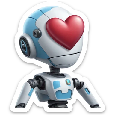 Un robot enamorado sticker