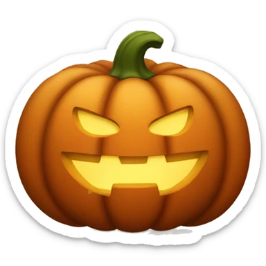 Autumn pumpkin sticker