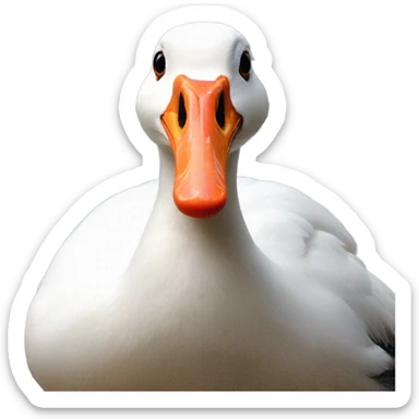 Silly goose jigsaw puzzle sticker