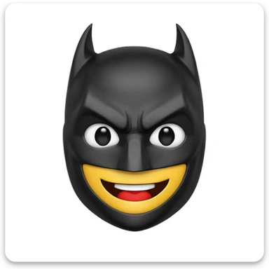 Batman emoji with heart eyes  sticker