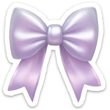 pearl bow sticker