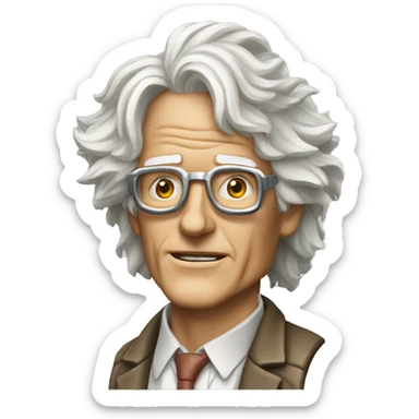 doc Emmett brown back to the future sticker