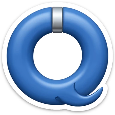 Ein blauer Kreis mit einem weißen Haken drinnen also ein sogenanntes blauer haken sticker