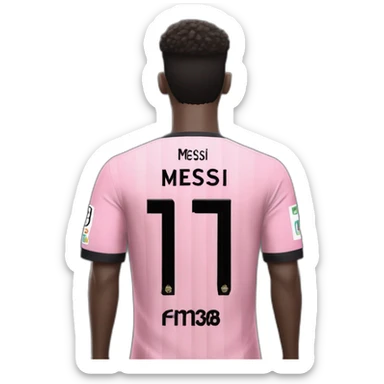 Messi inter Miami jersey  sticker
