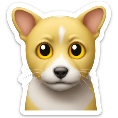yellow emoji staring with eyes widened sticker