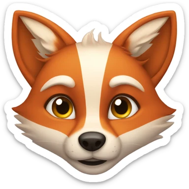 Blushed Fox  sticker