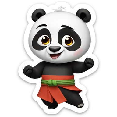 funny kungfu panda sticker
