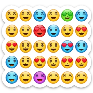 Emojis astethic sticker