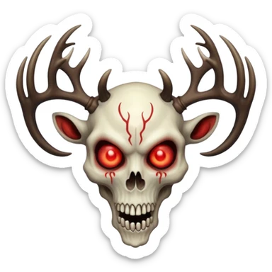 Create an emoji of  a scary Wendigo full bodied sticker