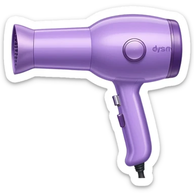 pastel lilac Dyson hair dryer sticker